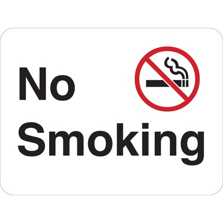 Brady No Header, No Smoking, 24 in W x 18 in H, Rectangle 115620